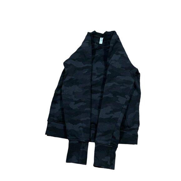 Lululemon‎ Scuba Crew Sweatshirt Womenэs Size 6 Gray Incognito Camo Pullover - Picture 2 of 9